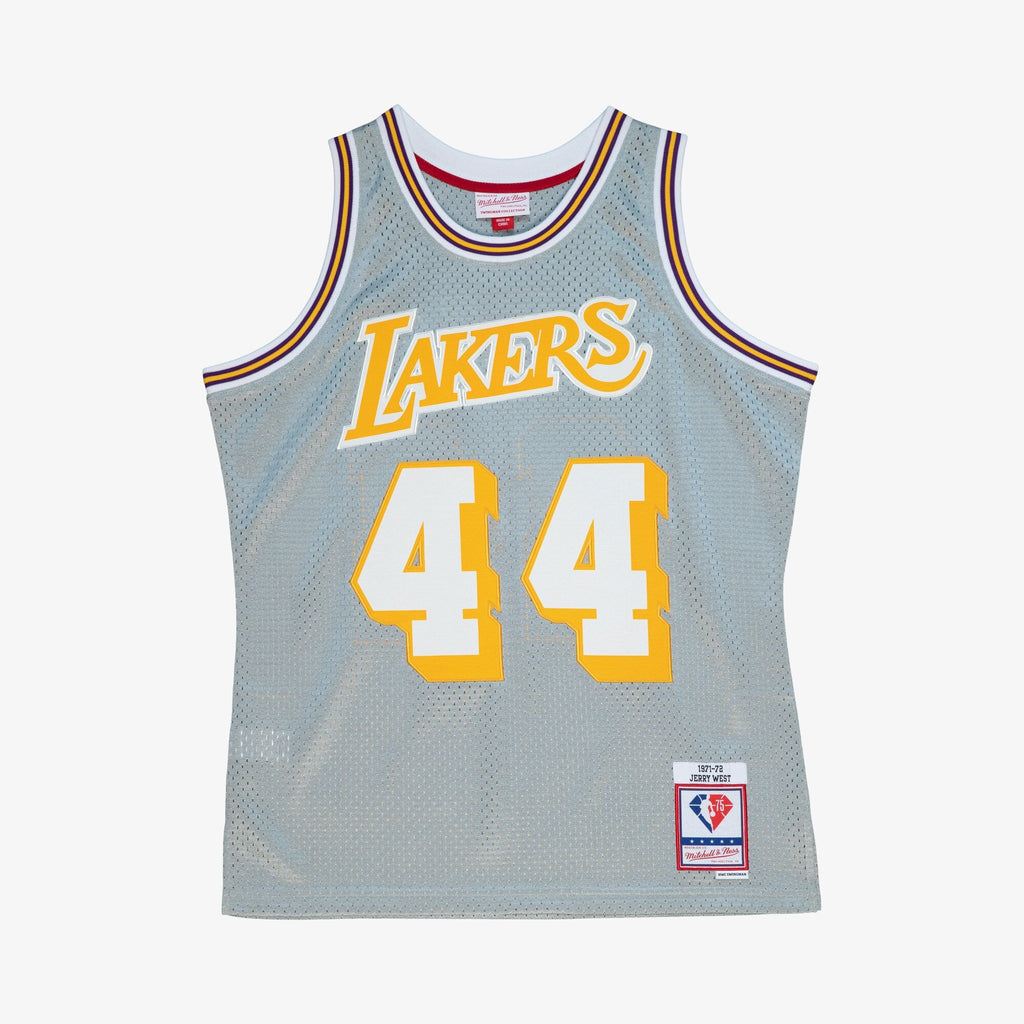 Los Angeles Lakers 1971 75th Swingman Jersey - Silver - Style 204329778