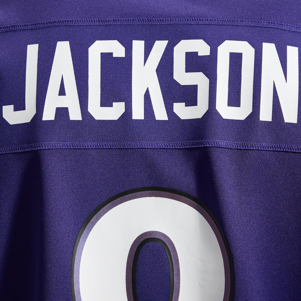 Baltimore Ravens Lamar Jackson Purple Team Game Football Jersey