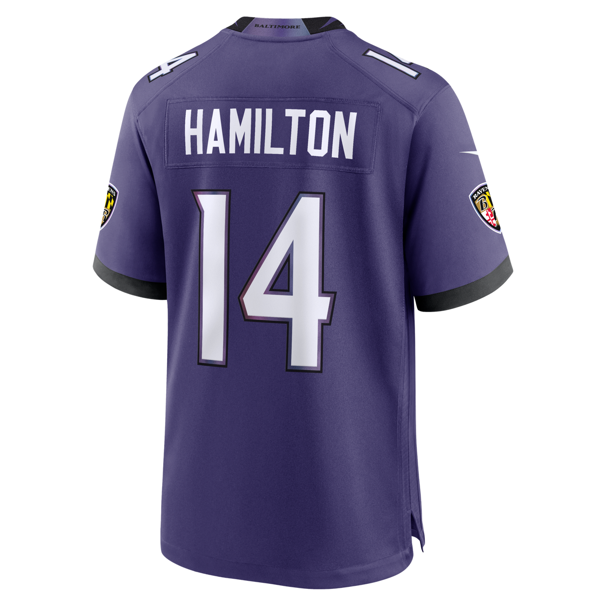 Baltimore Ravens Kyle Hamilton Purple Team Game Football Jersey