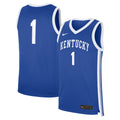#1 Royal Kentucky Wildcats Road Replica Jersey