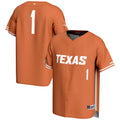 #1 Burnt Orange Texas Longhorns Lightweight Baseball Jersey