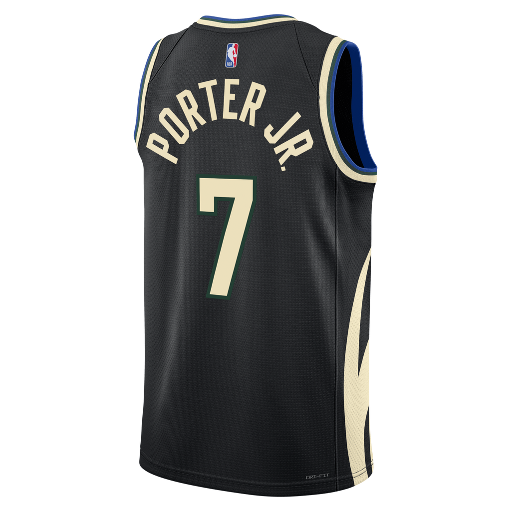 Milwaukee Bucks Statement Edition Swingman Jersey - Hunter Green - Kevin Porter Jr.