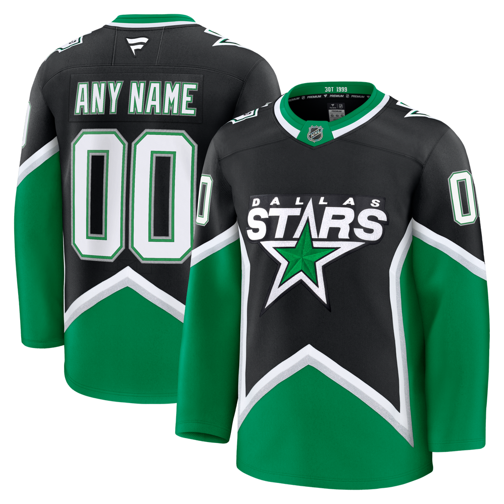 Dallas Stars Black Alternate Premium Custom Jersey