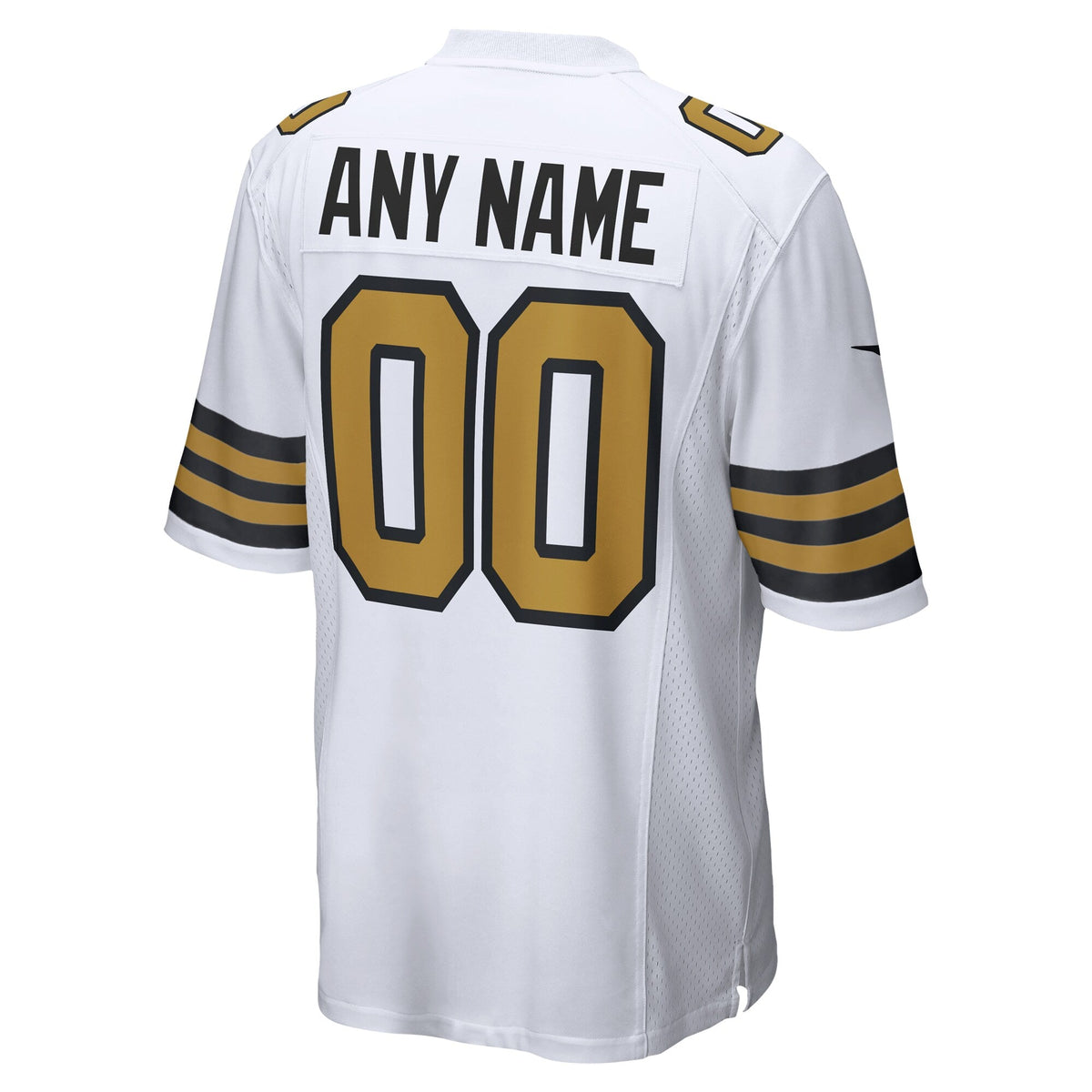 New Orleans Saints White Alternate Custom Game Football Jersey