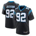 Carolina Panthers Cam Jackson Black Team Game Football Jersey