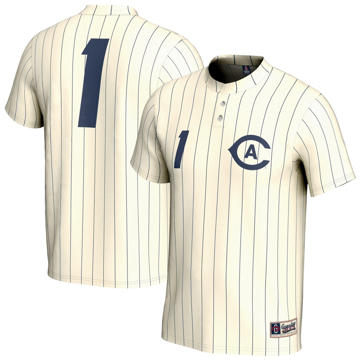 White UC Davis Aggies Lightweight Collegiate Baseball Fashion Jersey