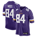 Minnesota Vikings Randy Moss Purple Game Retired Player Football Jersey