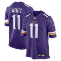 Minnesota Vikings Carson Wentz Purple Team Game Football Jersey
