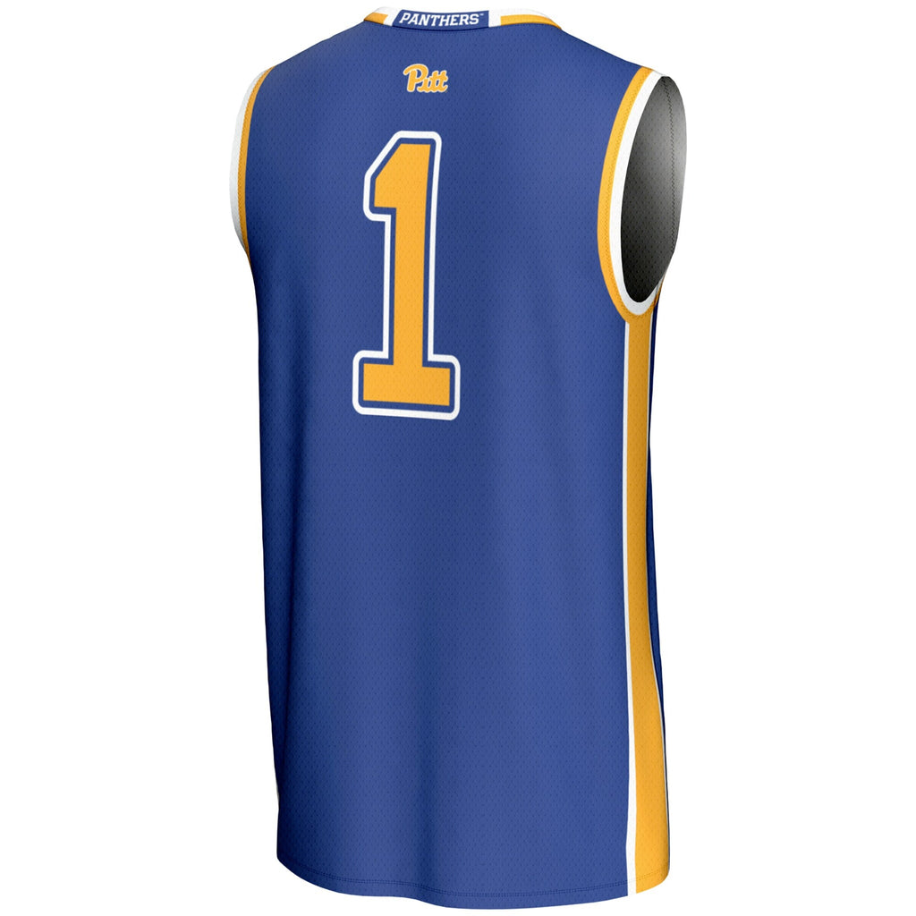 #1 Pitt Panthers Lightweight Basketball Jersey - Royal