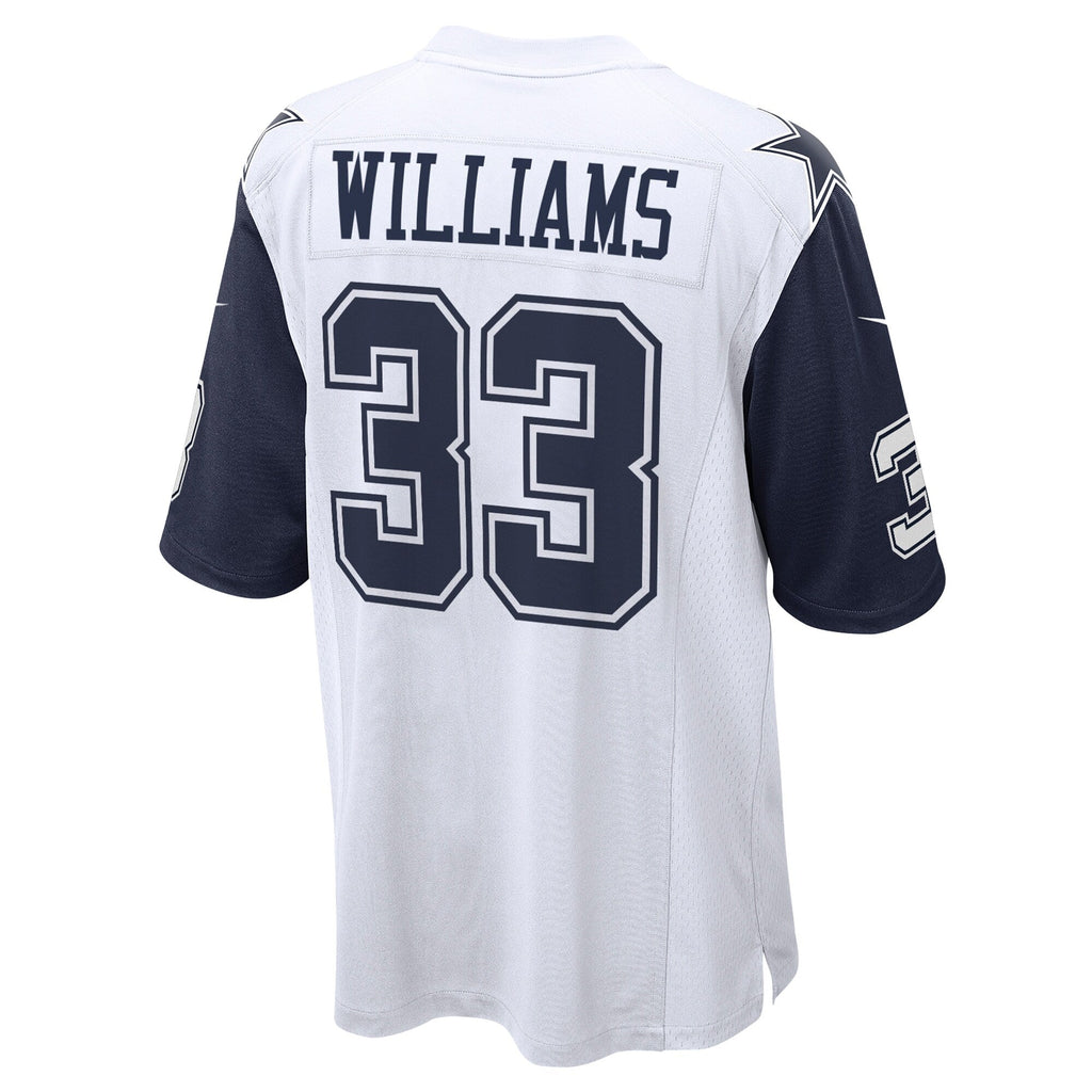 Dallas Cowboys Javonte Williams White Alternate Game Football Jersey