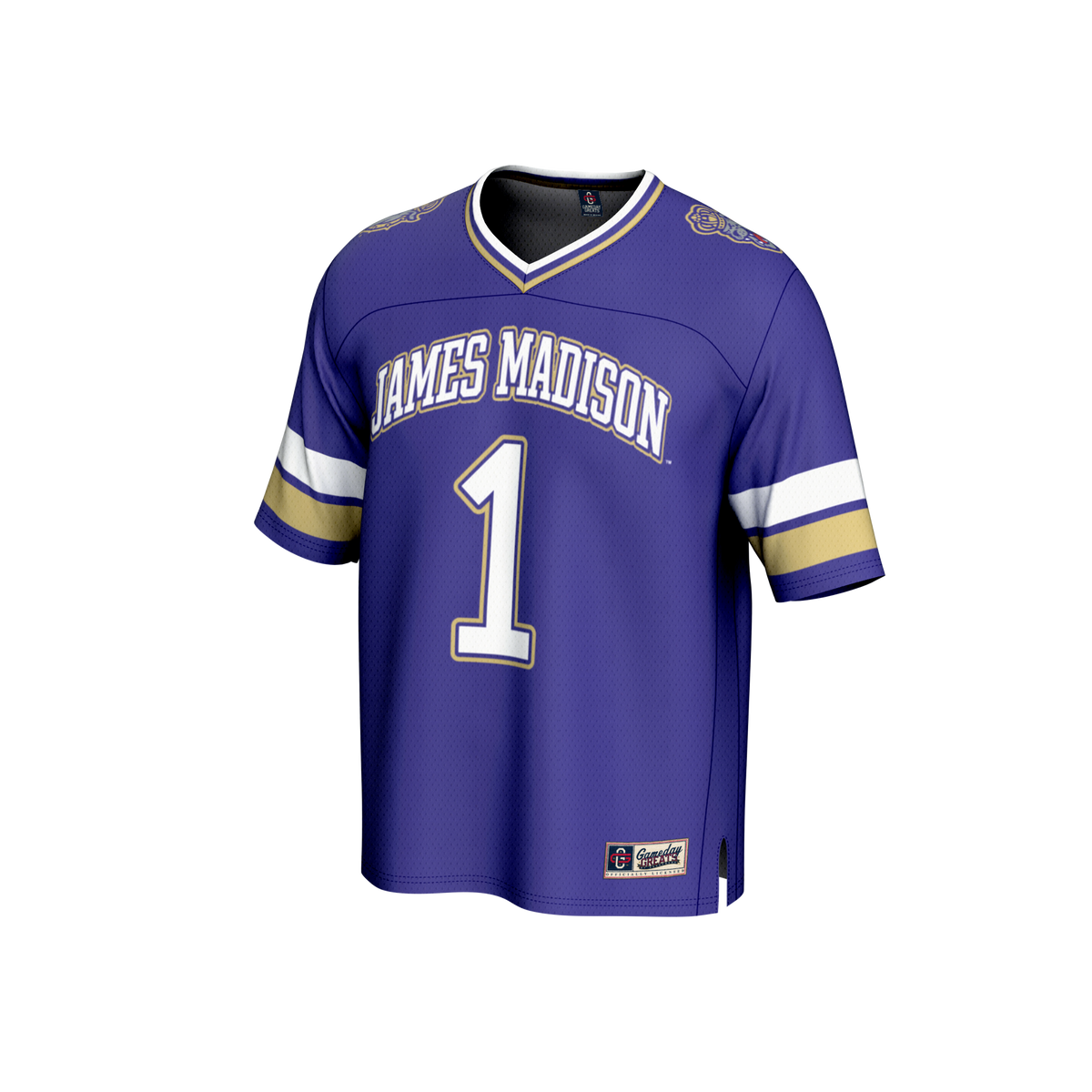 #1 Purple James Madison Dukes Lightweight Collegiate Football Fashion Jersey