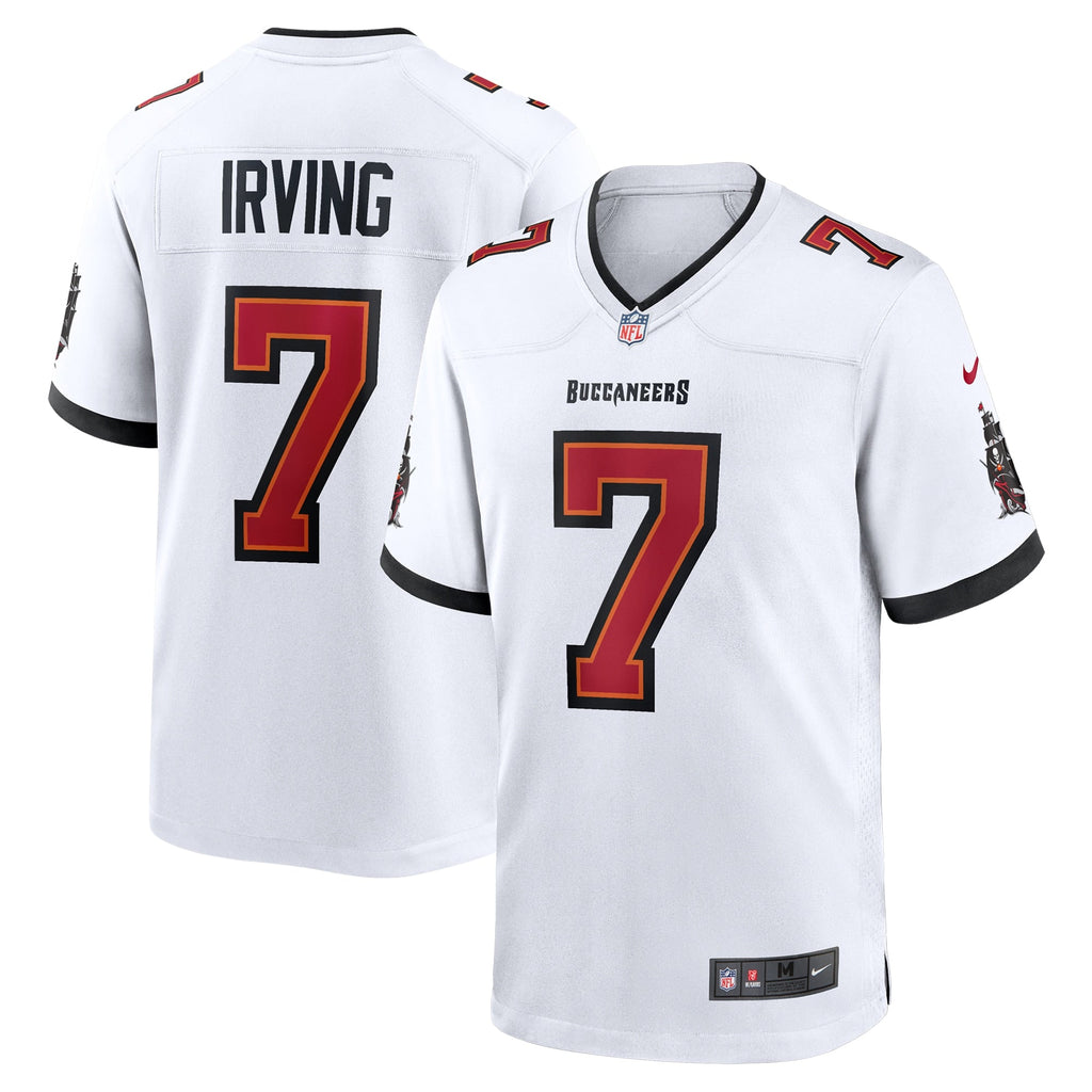 Tampa Bay Buccaneers Bucky Irving White Game Football Jersey