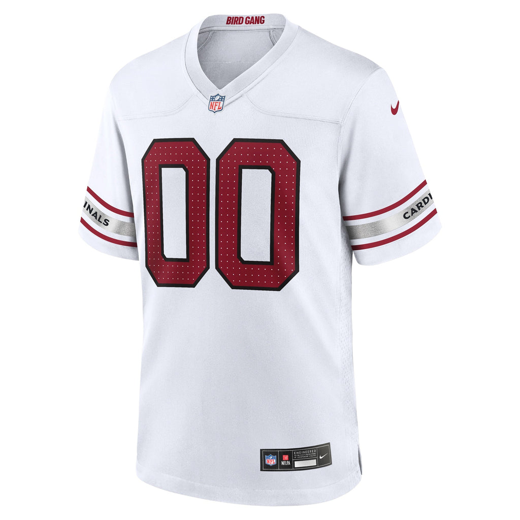 Arizona Cardinals White Custom Game Football Jersey