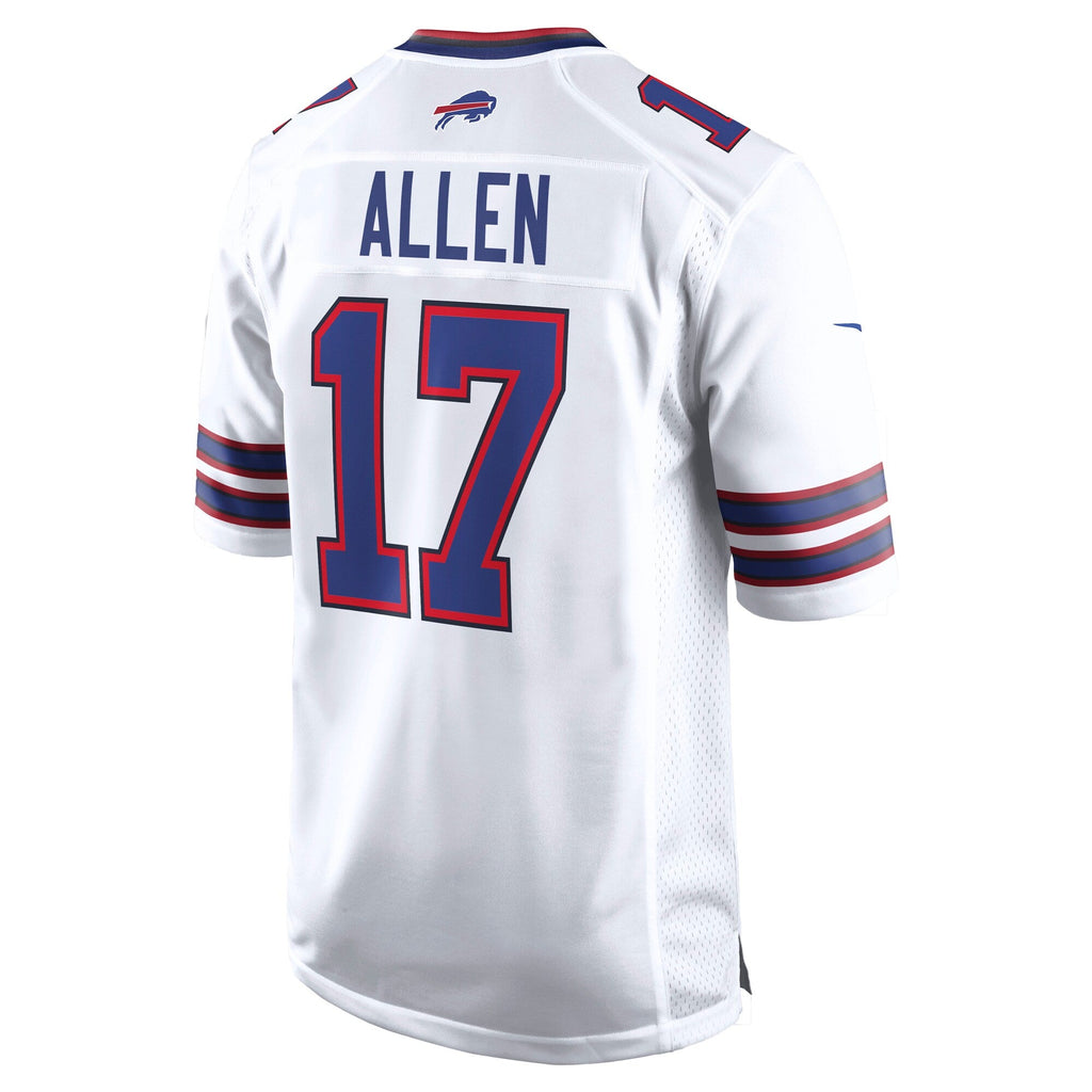 Buffalo Bills Josh Allen White White Game Player Football Jersey