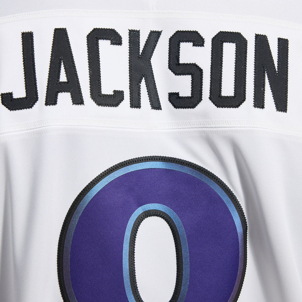 Baltimore Ravens Lamar Jackson White Vapor F.U.S.E. Stitched Limited Football Jersey
