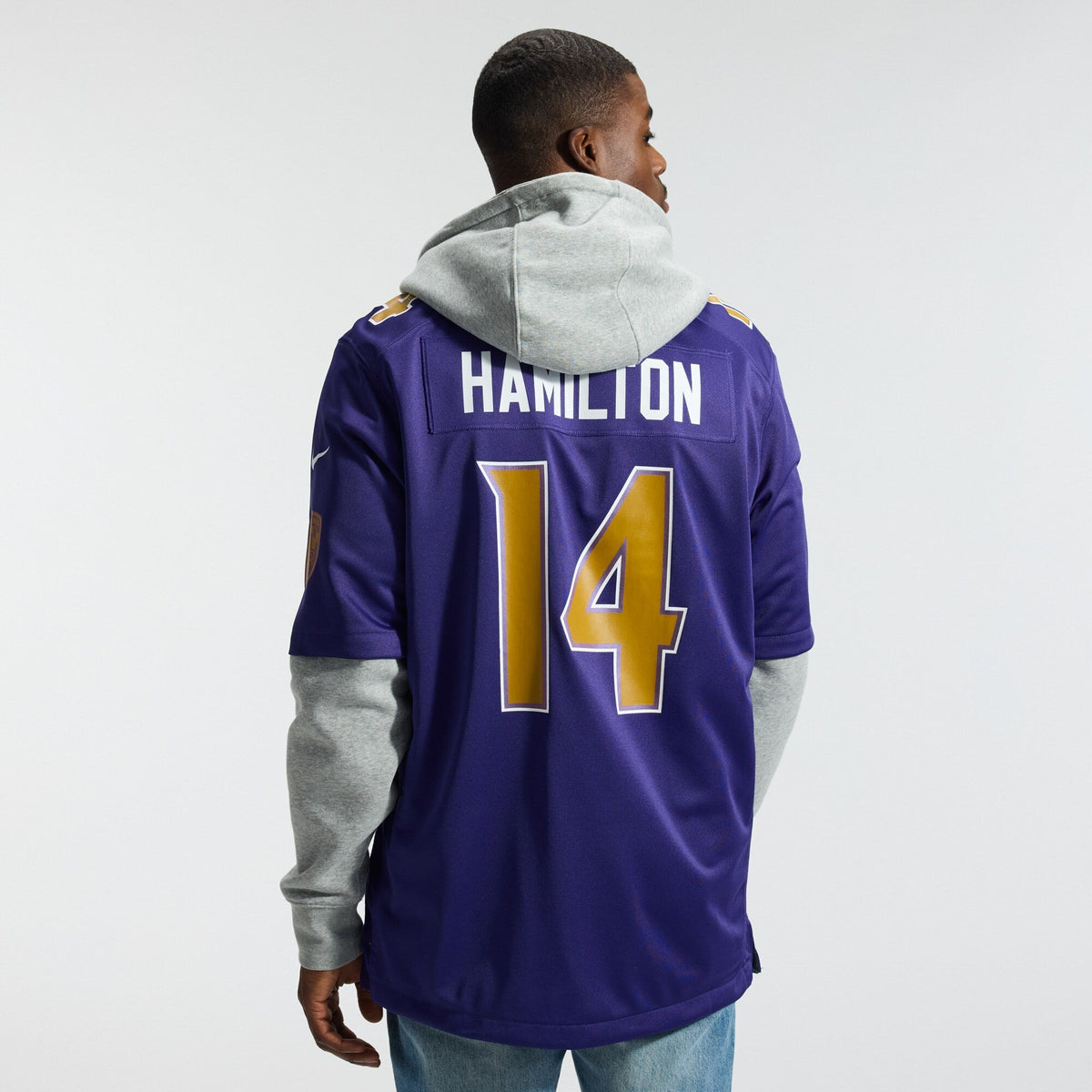 Baltimore Ravens Kyle Hamilton Purple Alternate Game Football Jersey