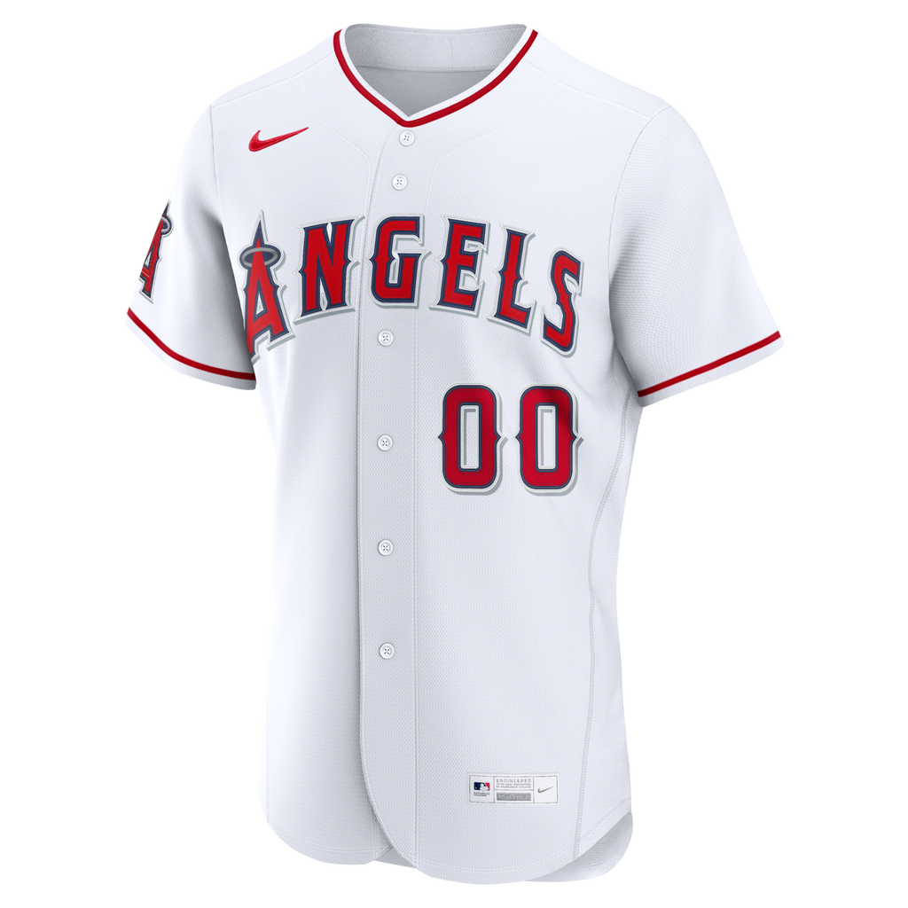 Los Angeles Angels White Home Custom Baseball Jersey