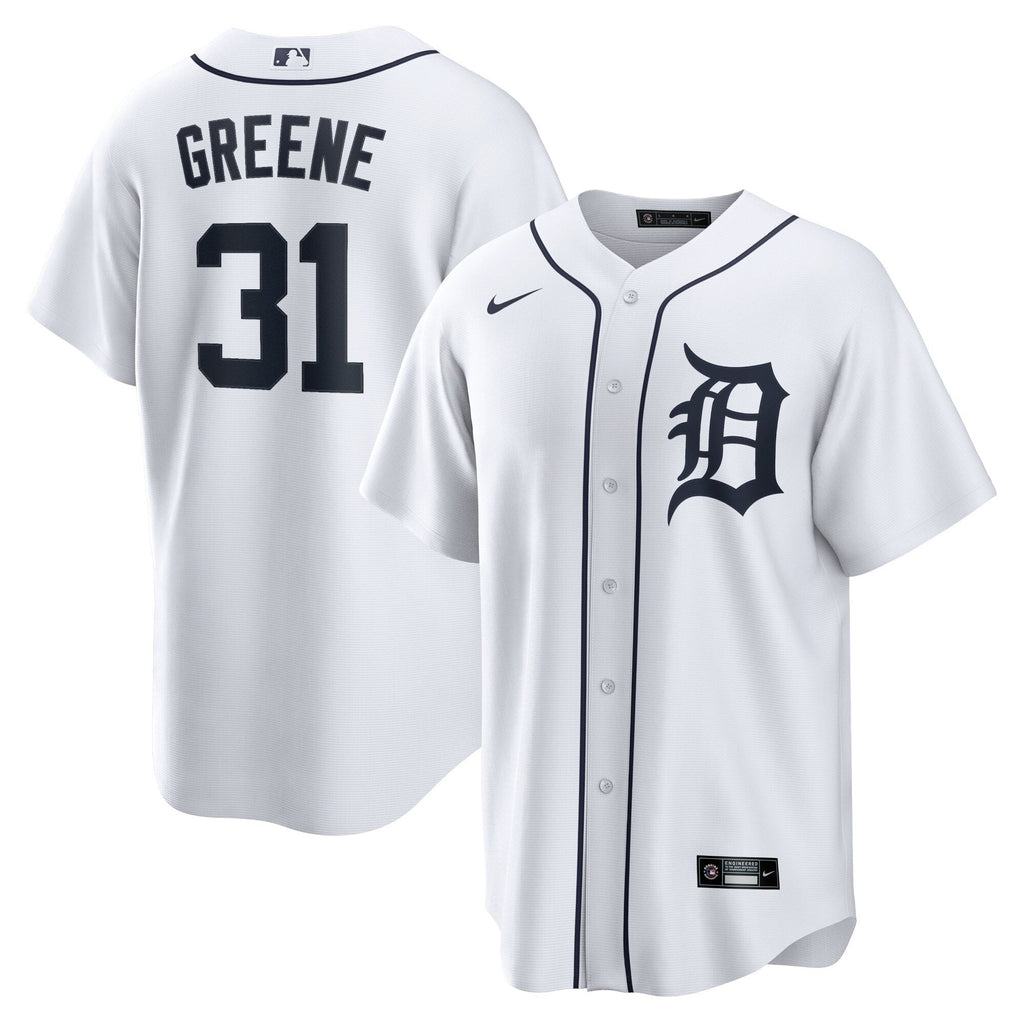 Detroit Tigers Riley Greene White Replica Player Baseball Jersey