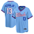 Atlanta Braves Ronald Acuña Jr. Powder Blue 2026 City Connect Stadium Baseball Jersey
