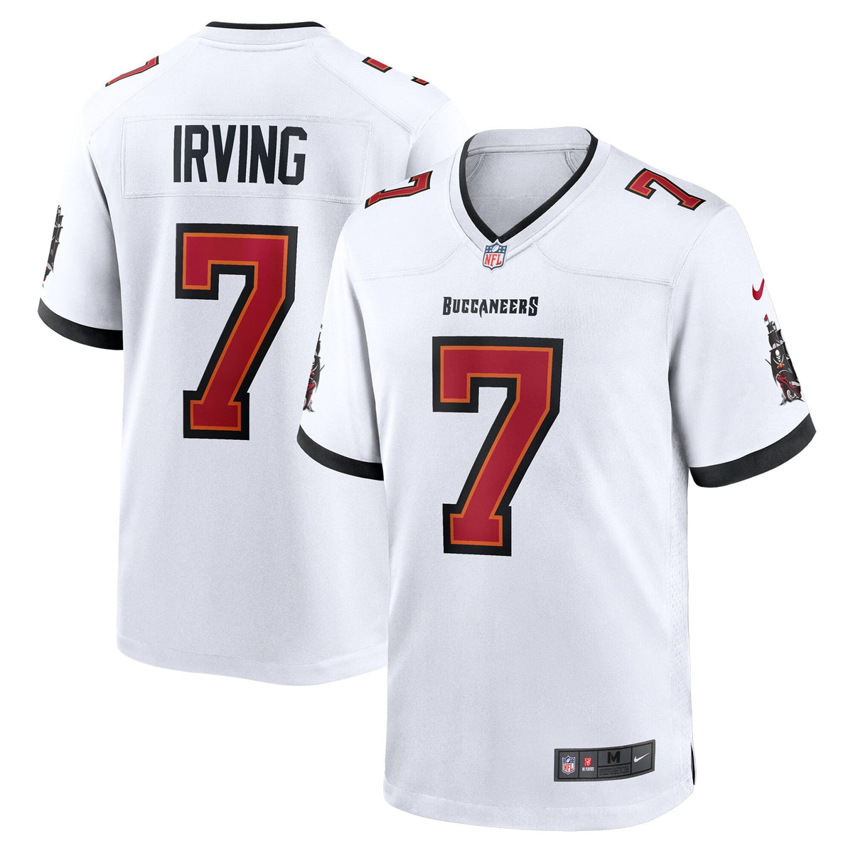 Tampa Bay Buccaneers Bucky Irving White Game Football Jersey