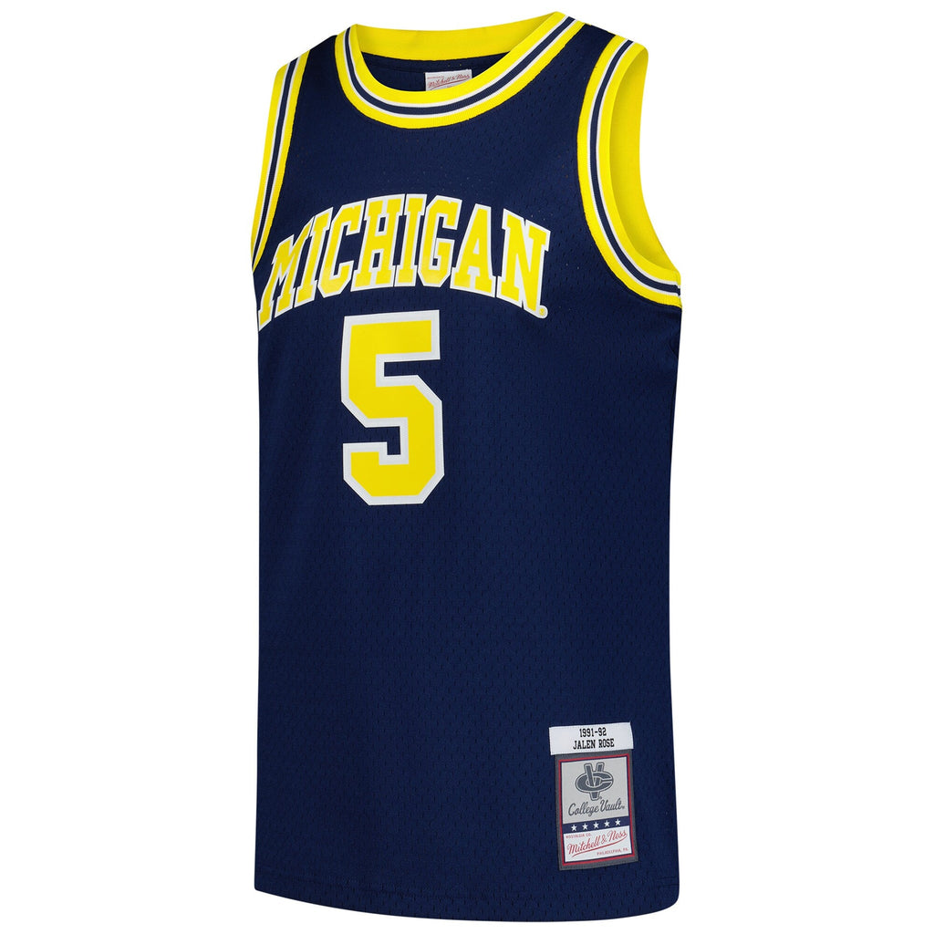 Jalen Rose Navy Michigan Wolverines 1991/92 Swingman Jersey