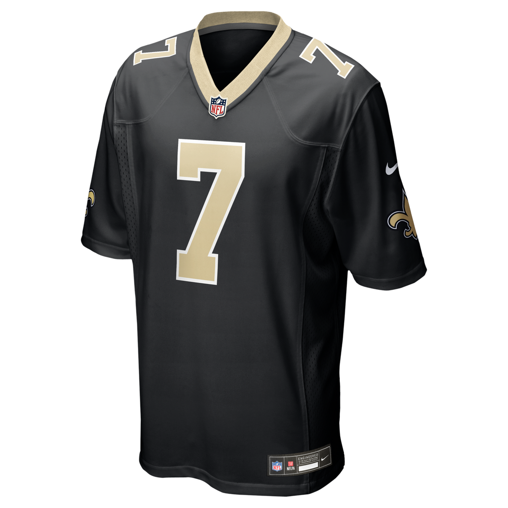 New Orleans Saints Morten Andersen Black Game Retired Player Football Jersey