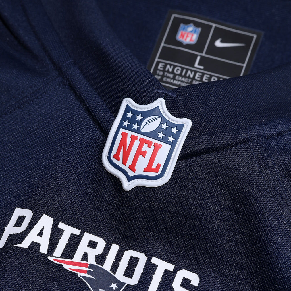 New England Patriots Morgan Moses Navy Team Game Football Jersey