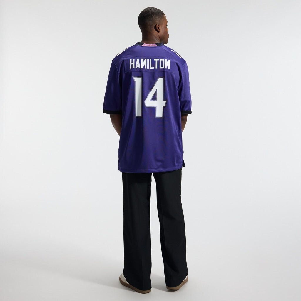 Baltimore Ravens Kyle Hamilton Purple Team Game Football Jersey