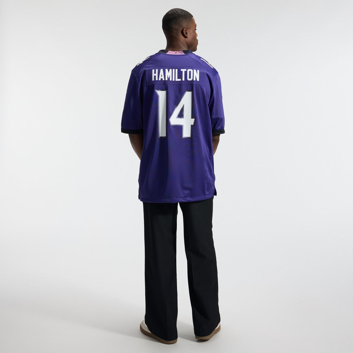 Baltimore Ravens Kyle Hamilton Purple Team Game Football Jersey