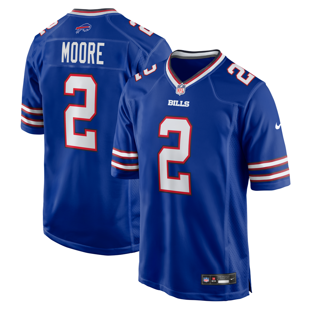 Buffalo Bills D.J. Moore Royal Game Football Jersey