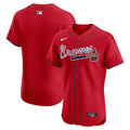Atlanta Braves Red Alternate Elite Baseball Jersey