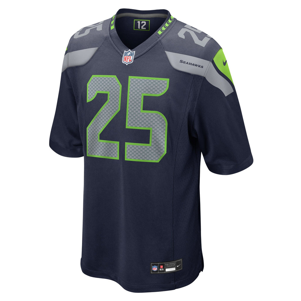 Seattle Seahawks Kenny McIntosh College Navy Game Football Jersey