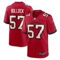 Tampa Bay Buccaneers John Bullock Red Team Game Football Jersey