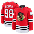 Chicago Blackhawks Connor Bedard Red Home Premium Jersey
