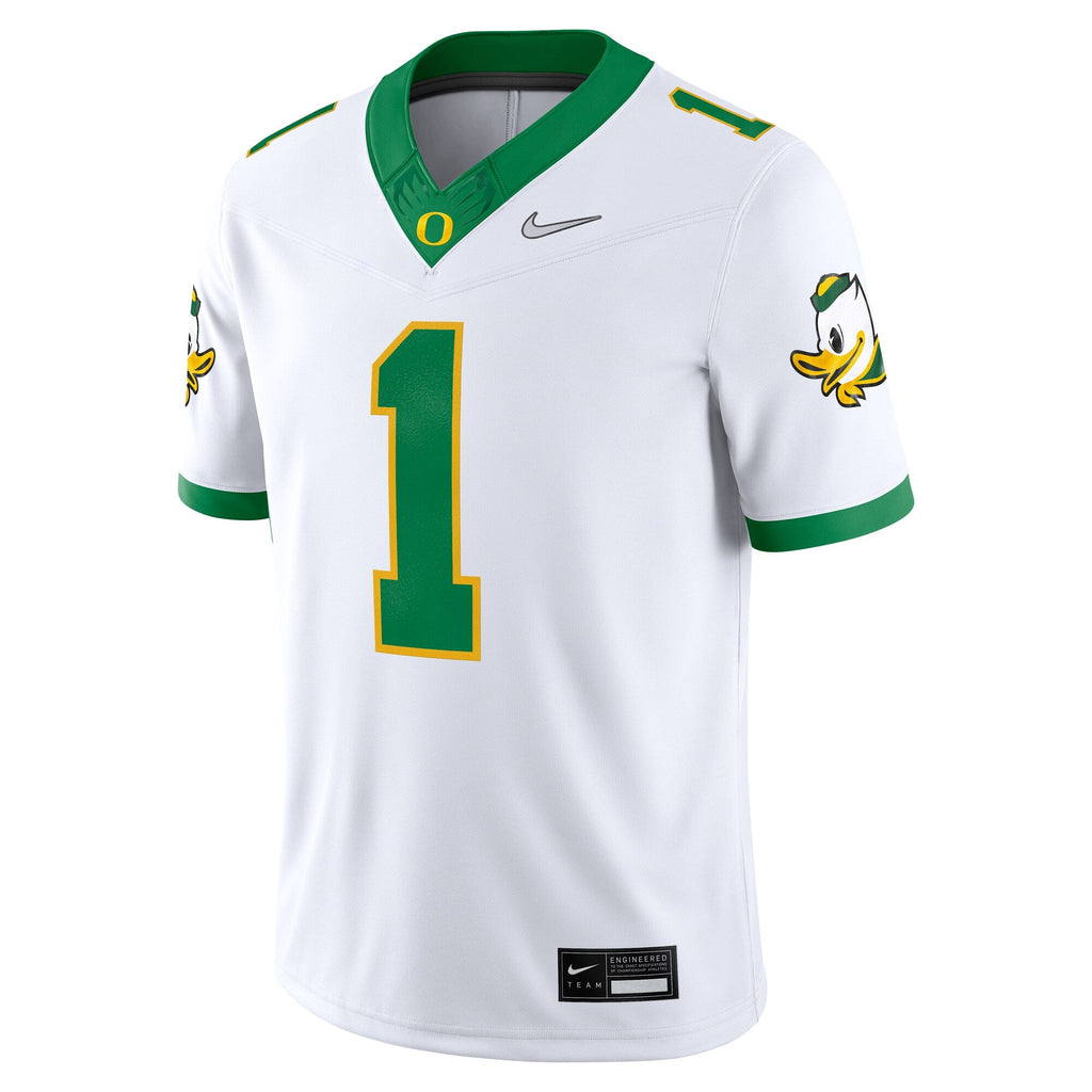 White Oregon Ducks Alternate Game Jersey