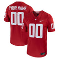 Crimson Washington State Cougars Football Custom Game Jersey