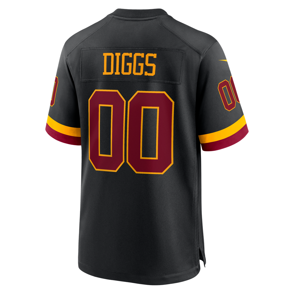 Washington Commanders Stefon Diggs Black Alternate Game Football Jersey