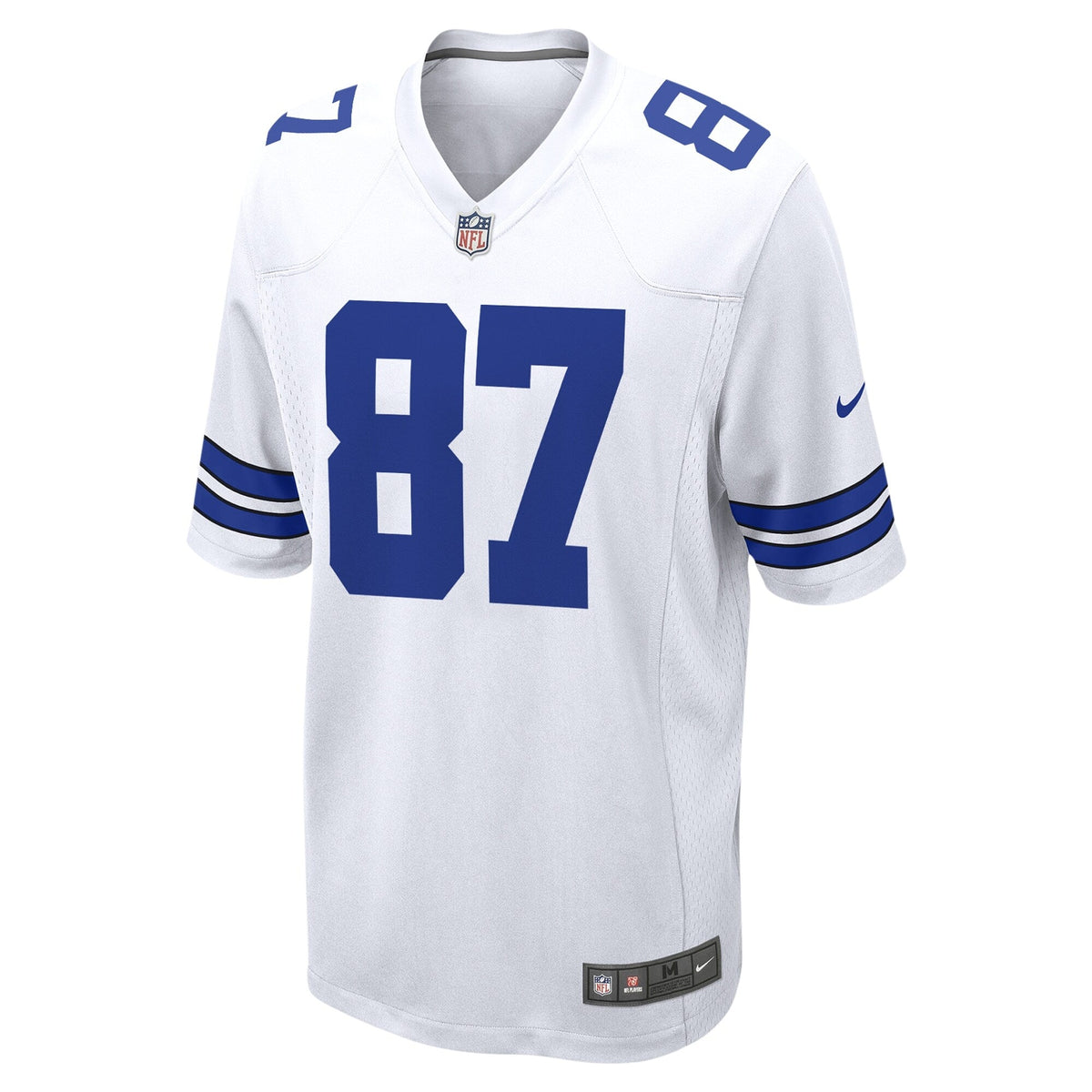 Dallas Cowboys Jake Ferguson White Game Football Jersey