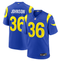 Los Angeles Rams Alex Johnson Royal Team Game Football Jersey