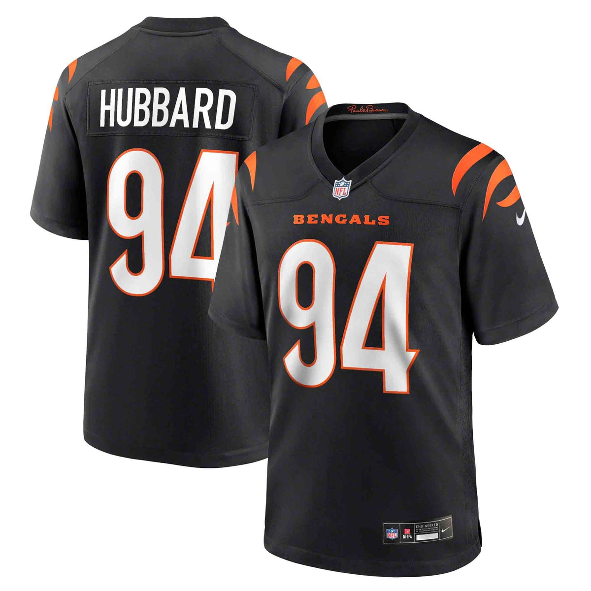 Cincinnati Bengals Sam Hubbard Black Player Game Football Jersey