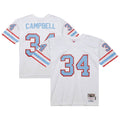 Houston Oilers Earl Campbell White 1979 Legacy Replica Football Jersey