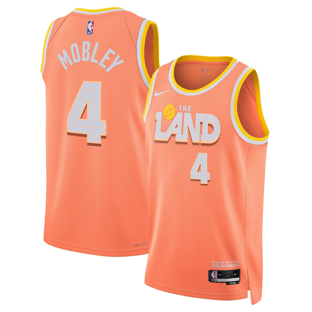 Cleveland Cavaliers 2025/26 City Edition Swingman Jersey - Orange - Evan Mobley