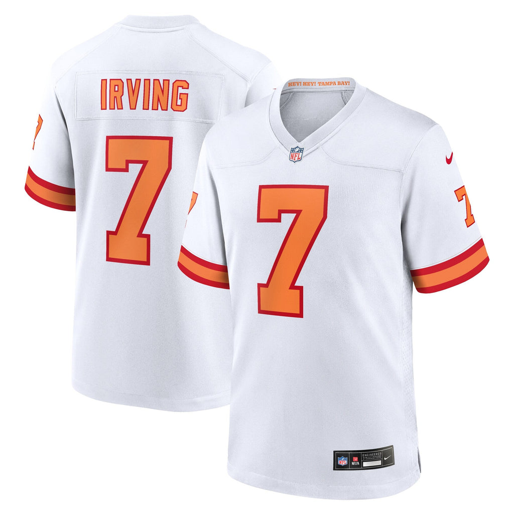 '76 Tampa Bay Buccaneers Bucky Irving White Game Football Jersey