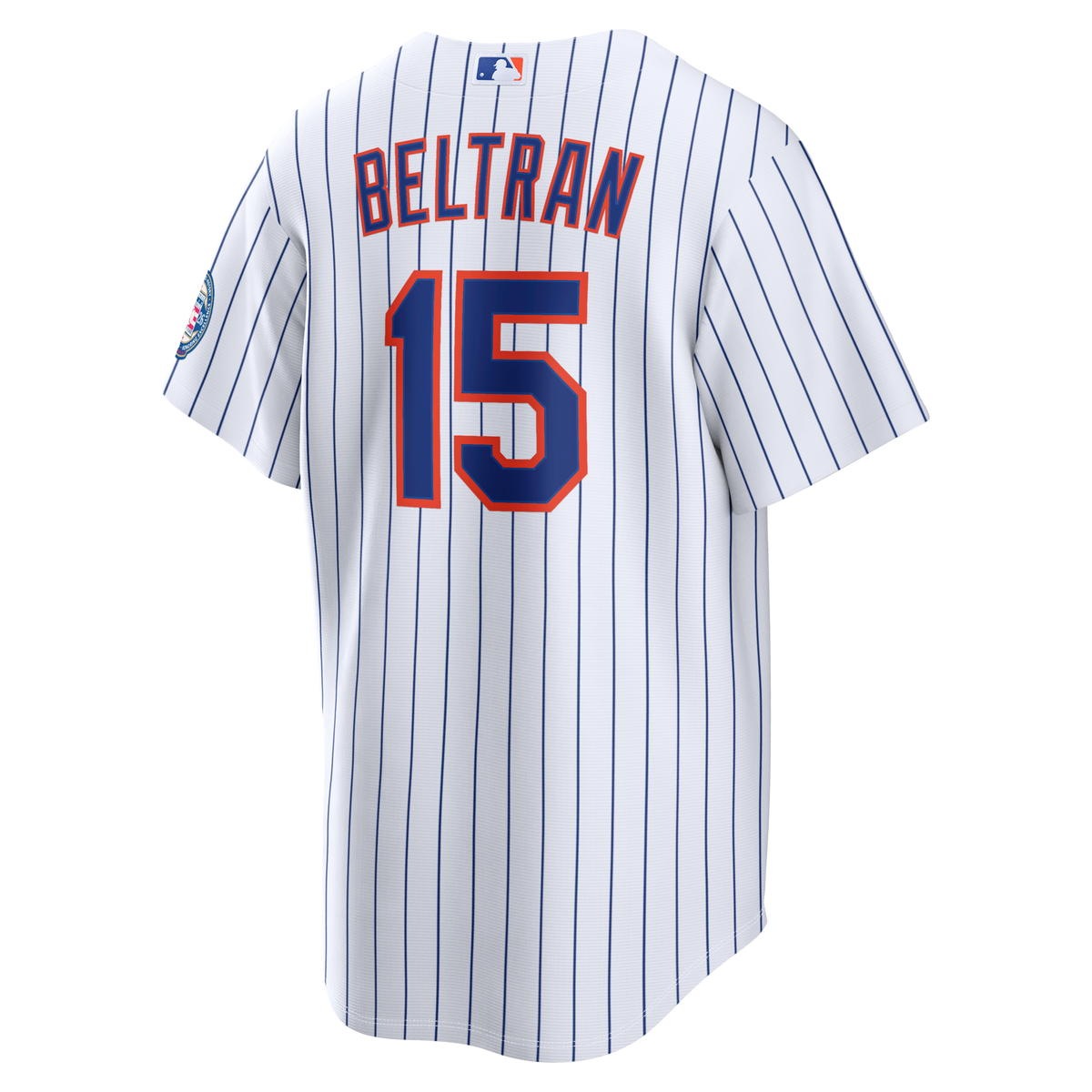 New York Mets Carlos Beltran White Home Replica 2026 Hall of Fame Patch Baseball Jersey