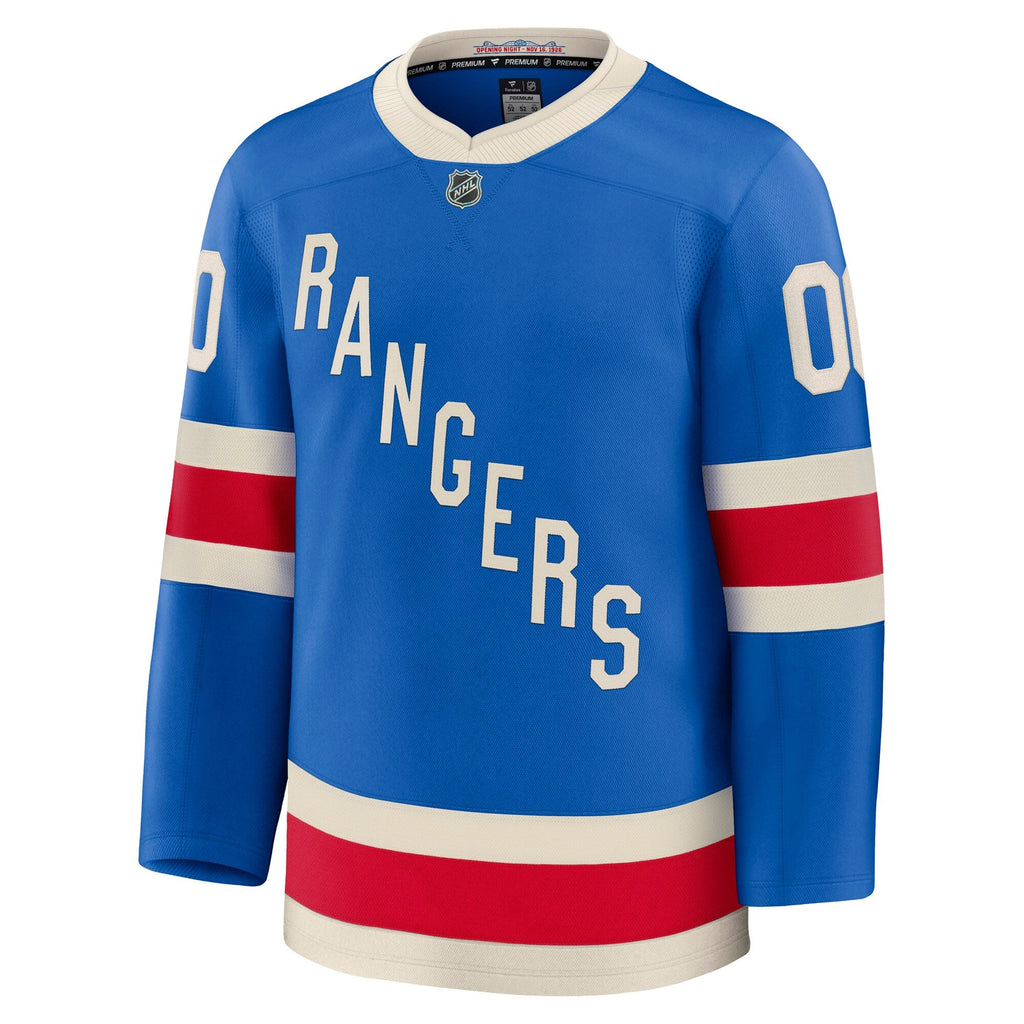 New York Rangers Blue Centennial Premium Custom Jersey