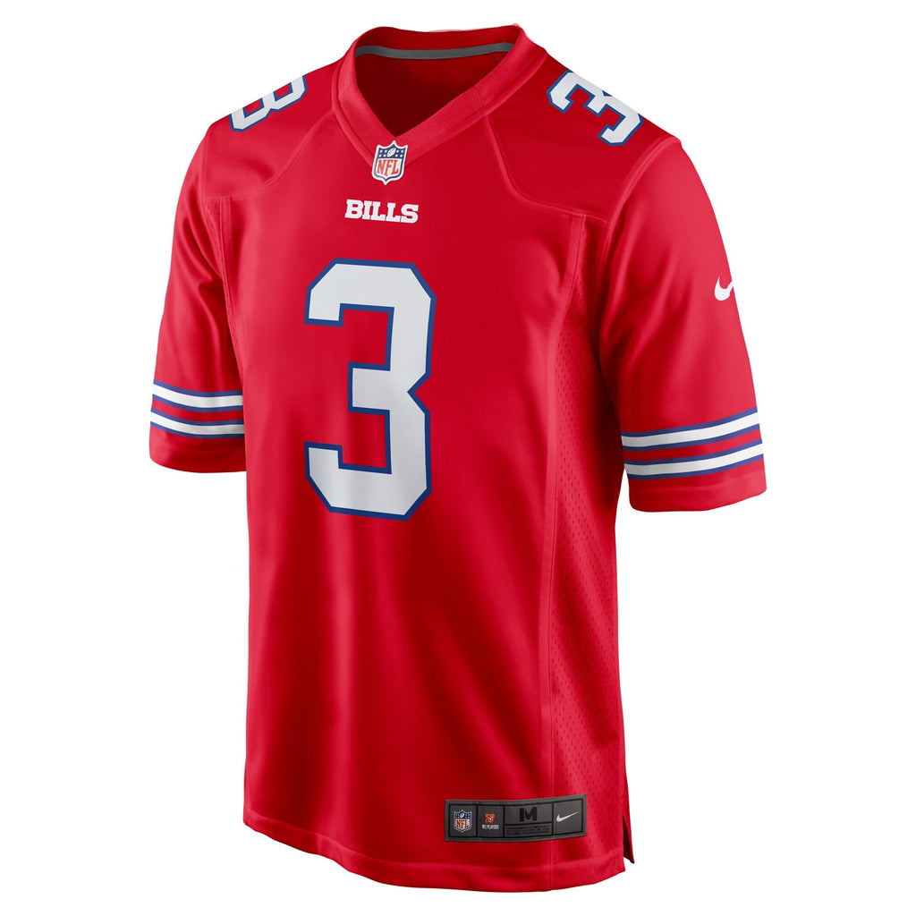 Buffalo Bills Damar Hamlin Red Alternate Game Football Jersey