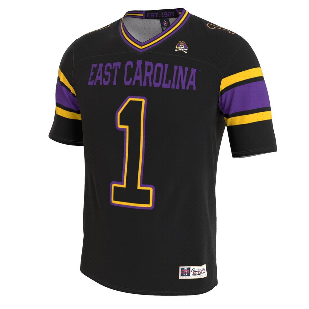 ECU Pirates Lightweight Collegiate Football Blackout Fashion Jersey