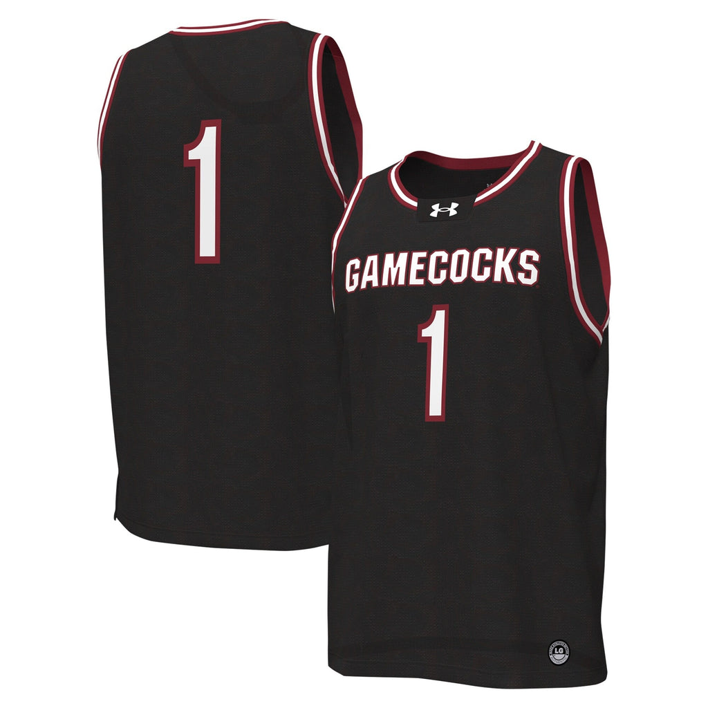 #1 Black South Carolina Gamecocks Replica Basketball Jersey