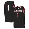 #1 Black South Carolina Gamecocks Replica Basketball Jersey