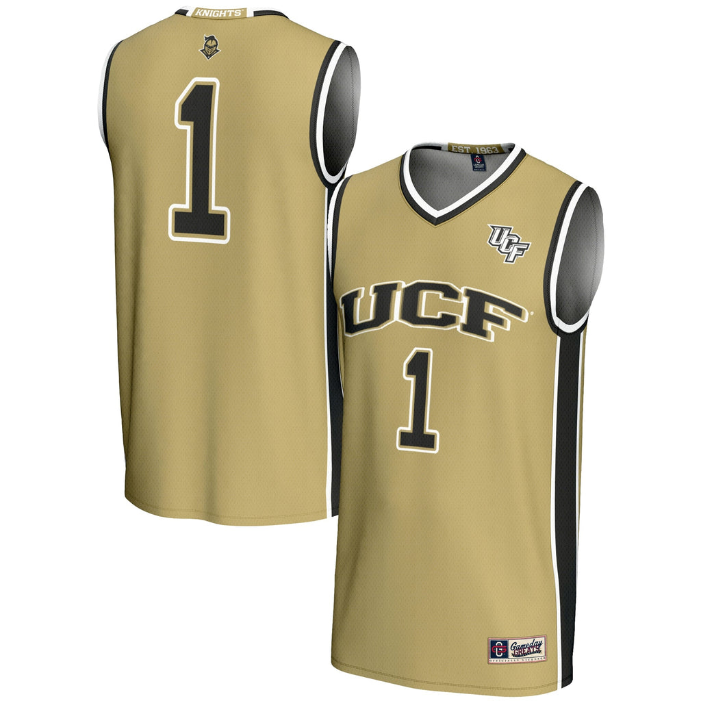 #1 UCF Knights Lightweight Basketball Jersey - Gold
